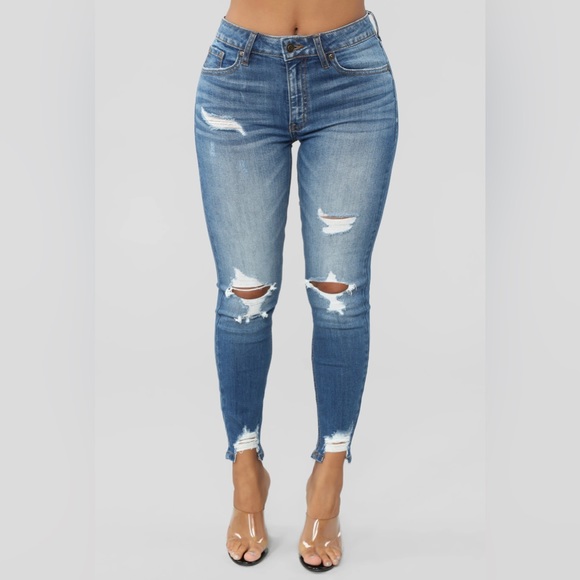 Fashion Nova Denim - Fashion Nova Ego Trip Mid Rise Jeans Medium Blue Wash